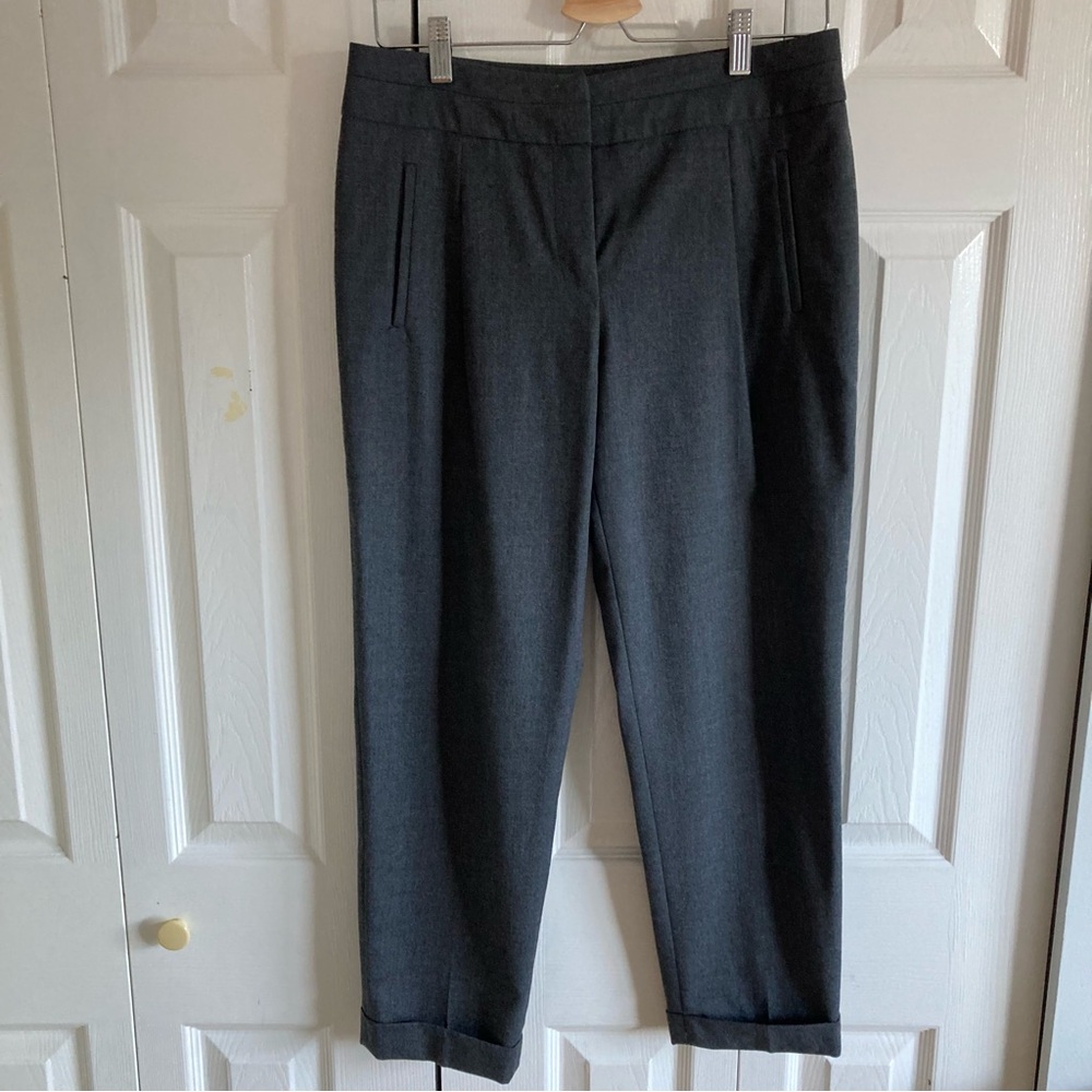 Judith & Charles Gray Wool Ankle Length Dress Pant Size 6